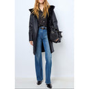 Manteau Peaux Lainees Letitia - Marine