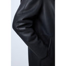 Manteau Peaux Lainees Letitia - Marine