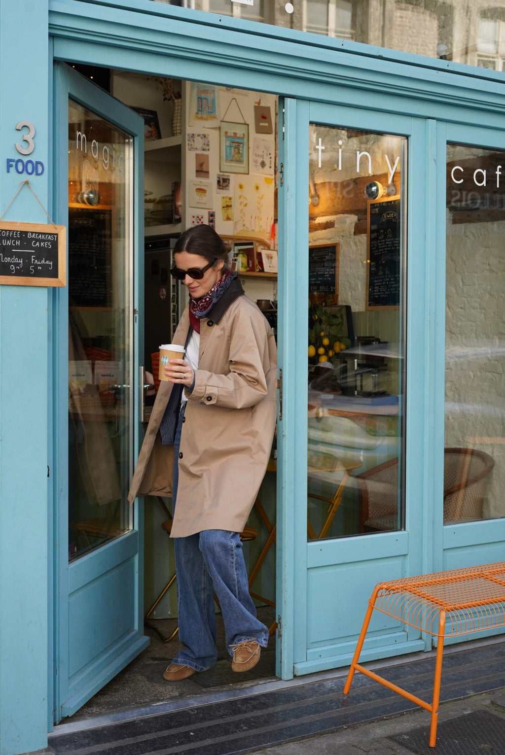 Emma Mid-Long Beige Jacket