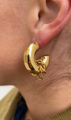 Oversized Couture Hoop Earrings
