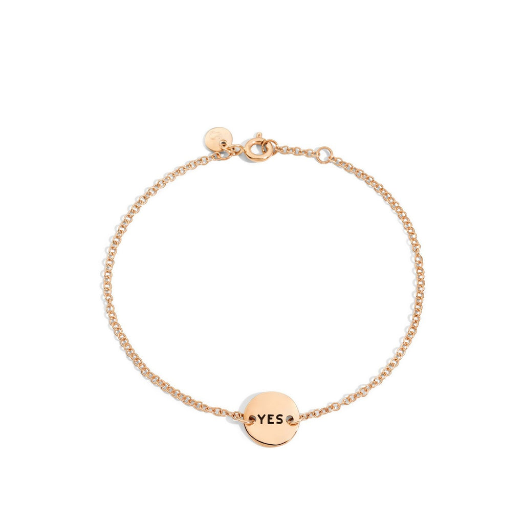 Bracciale Yes/No - Oro rosa 9K