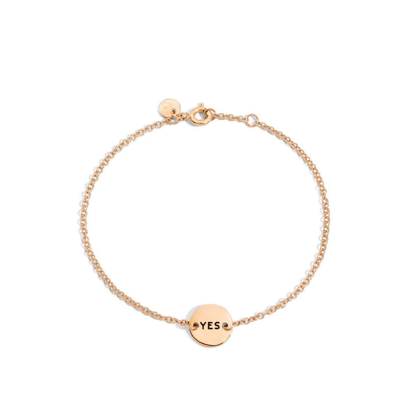 Bracelet Yes/No Symbols - Or Rose 9K