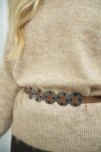 Camila Belted Jumper - Beige
