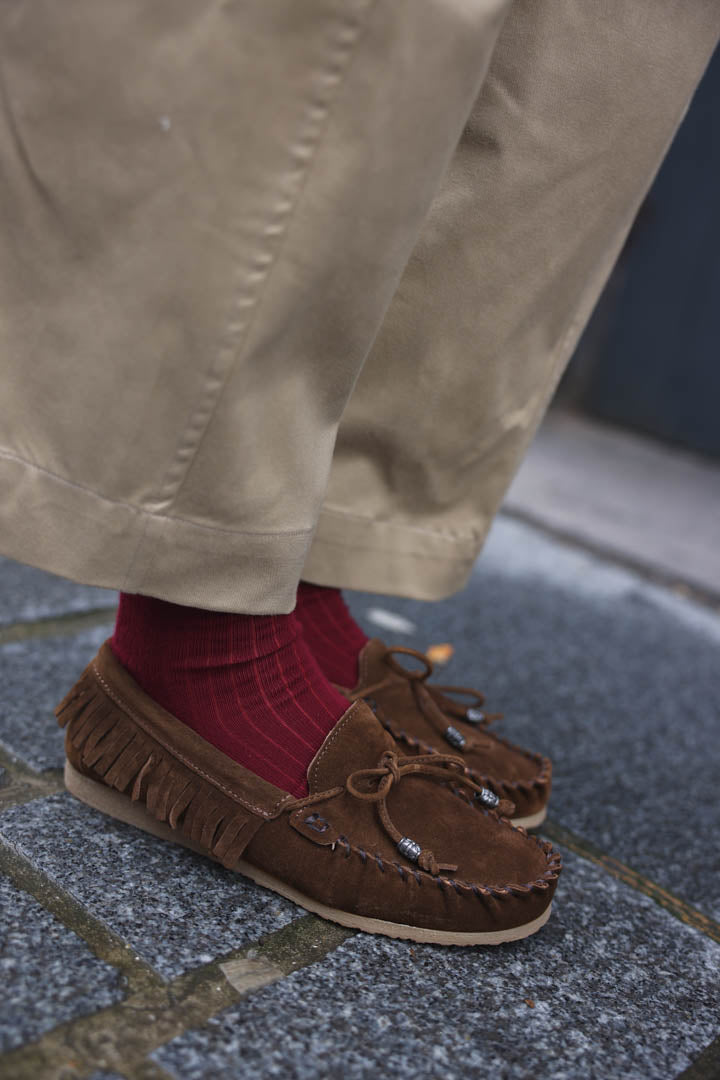 Chocolate Suede Loafers