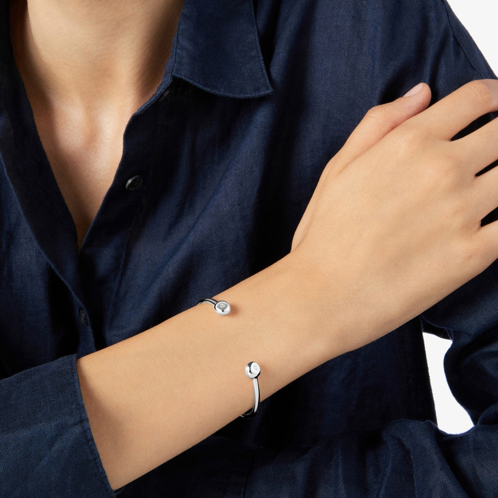 Stelt armband Pepita - Silver