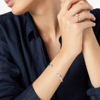 Stelt armband Pepita - Silver