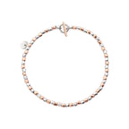 Bracelet Mini Granelli - Or Rose 9K & Argent