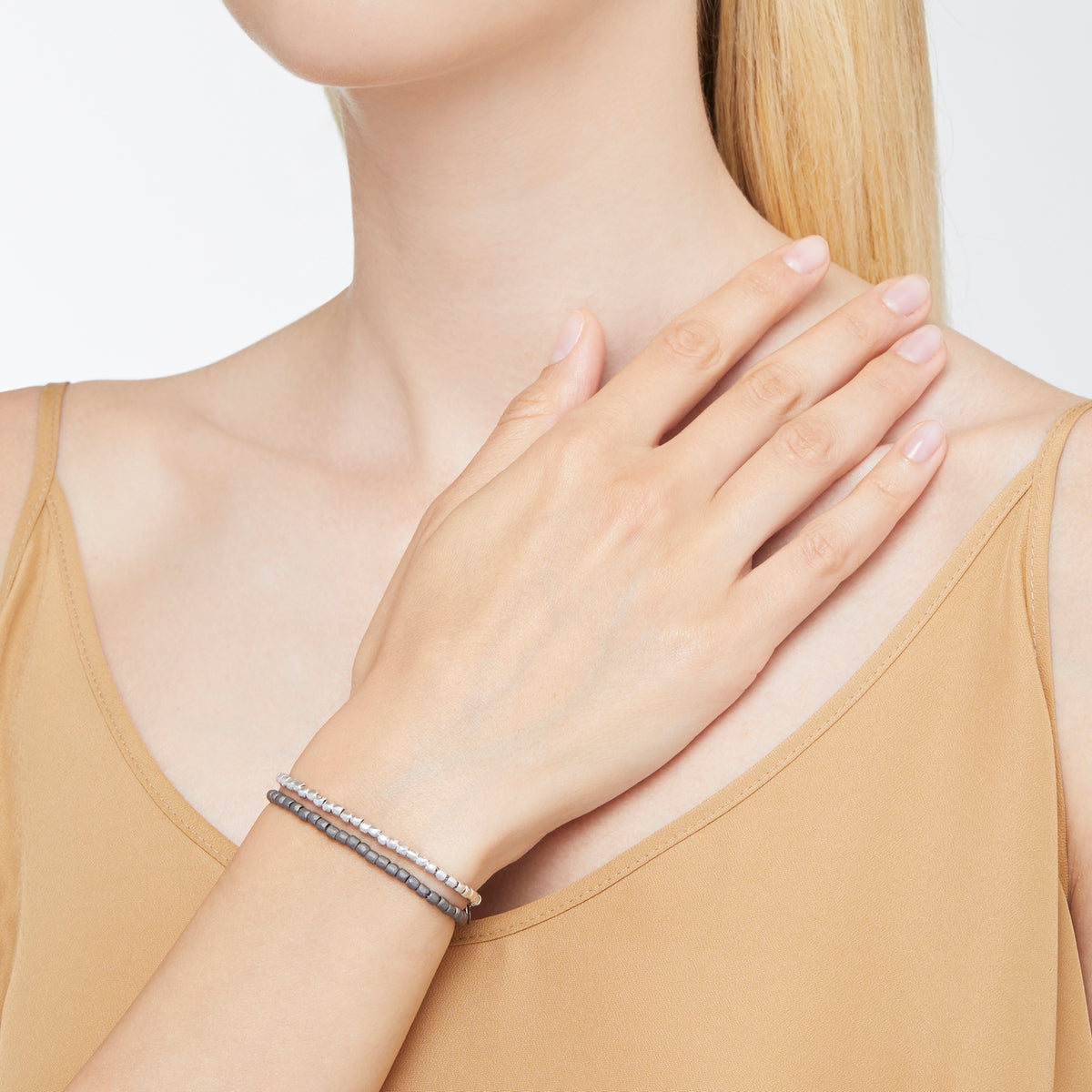 Bracelet Mini Granelli - Or Rose 9K & Titane