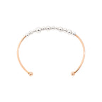 Stelt armband Bollicine - 9K roséguld & silver