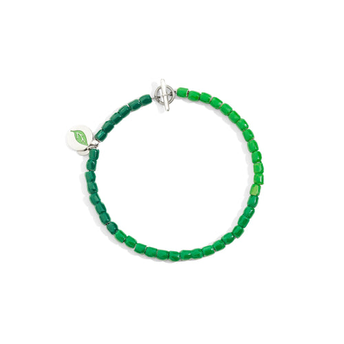 Bracelet Mini Granelli - Green Recycled Plastic