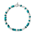 Bracelet Rondelle - Argent & Plastique recyclé