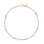 Armband Mini Granelli - 9K Roséguld & Silver