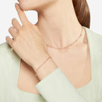 Armband Mini Granelli - 9K Roséguld & Silver