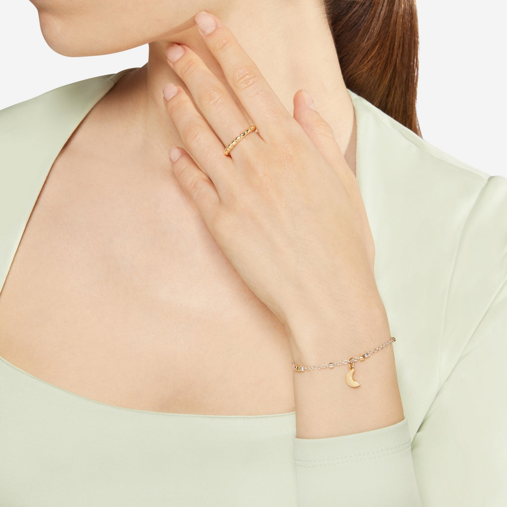 Armband Mini Granelli - 18K gult guld & silver