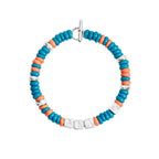Pulsera Rondelle Tenaka - Plata y plástico reciclado