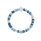 Bracelet Rondelle - Argent & Plastique recyclé