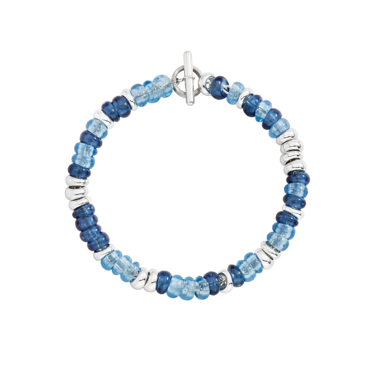 Bracelet Rondelle - Argent & Plastique recyclé