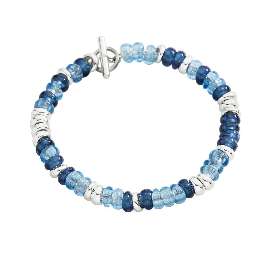Bracelet Rondelle - Argent & Plastique recyclé
