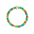 Bracelet Rondelle - Argent doré & Plastique recyclé