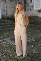 Amanda Taupe - Buttoned Top