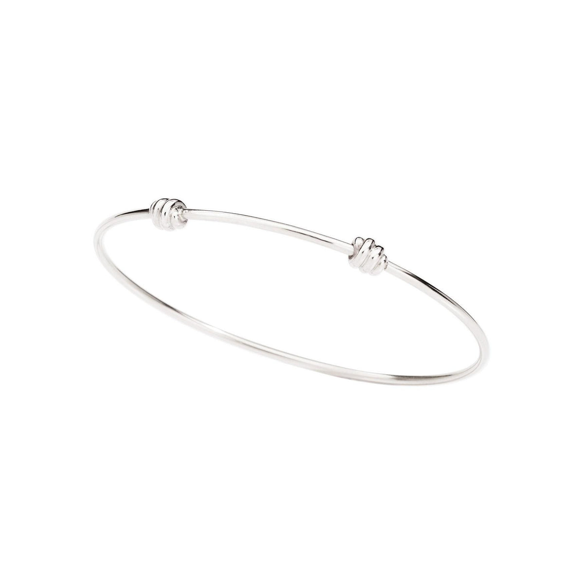 Bracciale Rigido Nodo - Argento