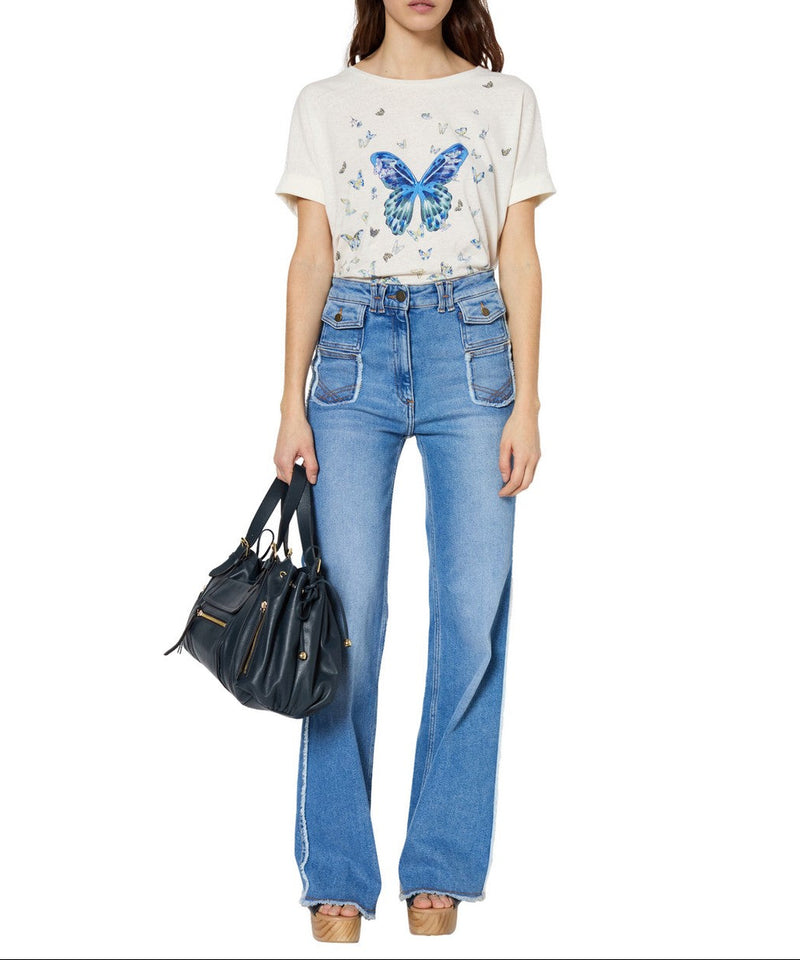 T-Shirt Georgette - Indigo