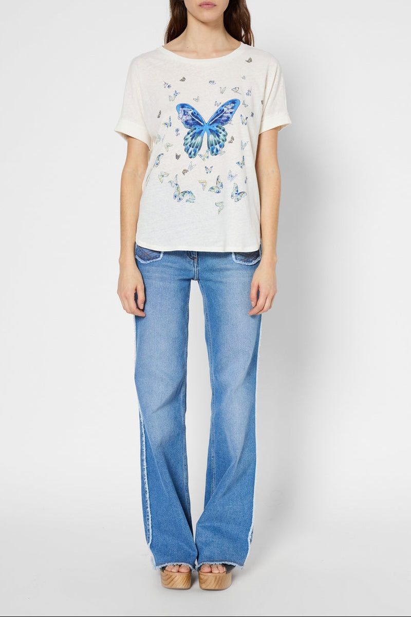 T-Shirt Georgette - Indigo