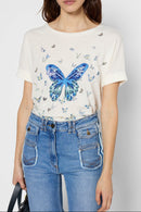 T-Shirt Georgette - Indigo