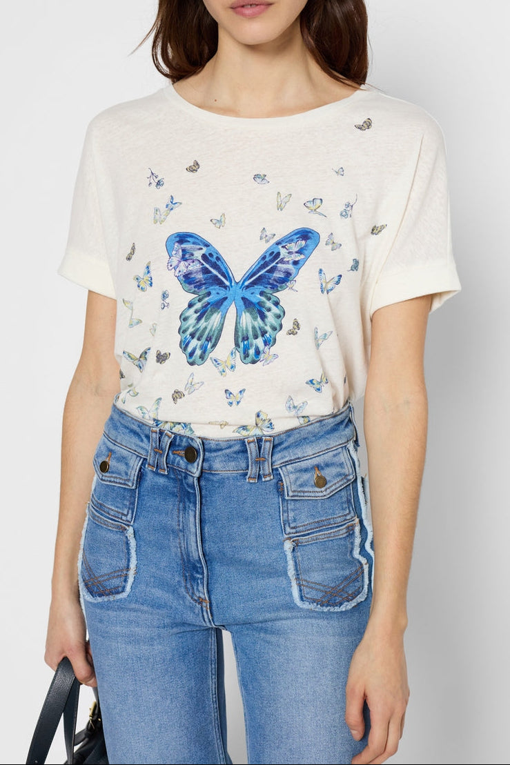 T-Shirt Georgette - Indigo
