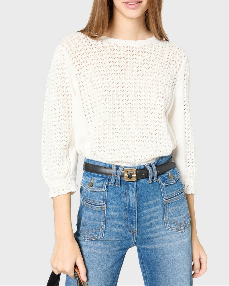 Pull - Gilet Jilian - Ecru