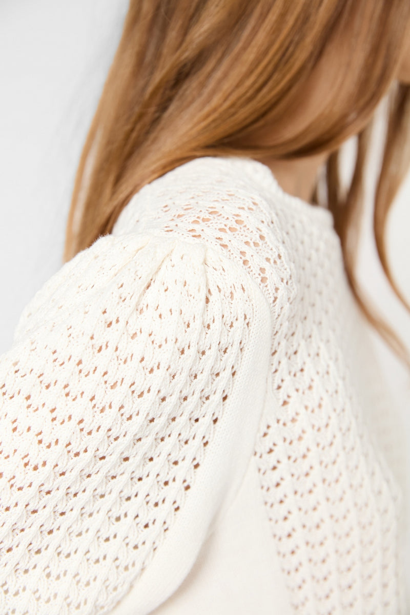 Pull - Gilet Jilian - Ecru