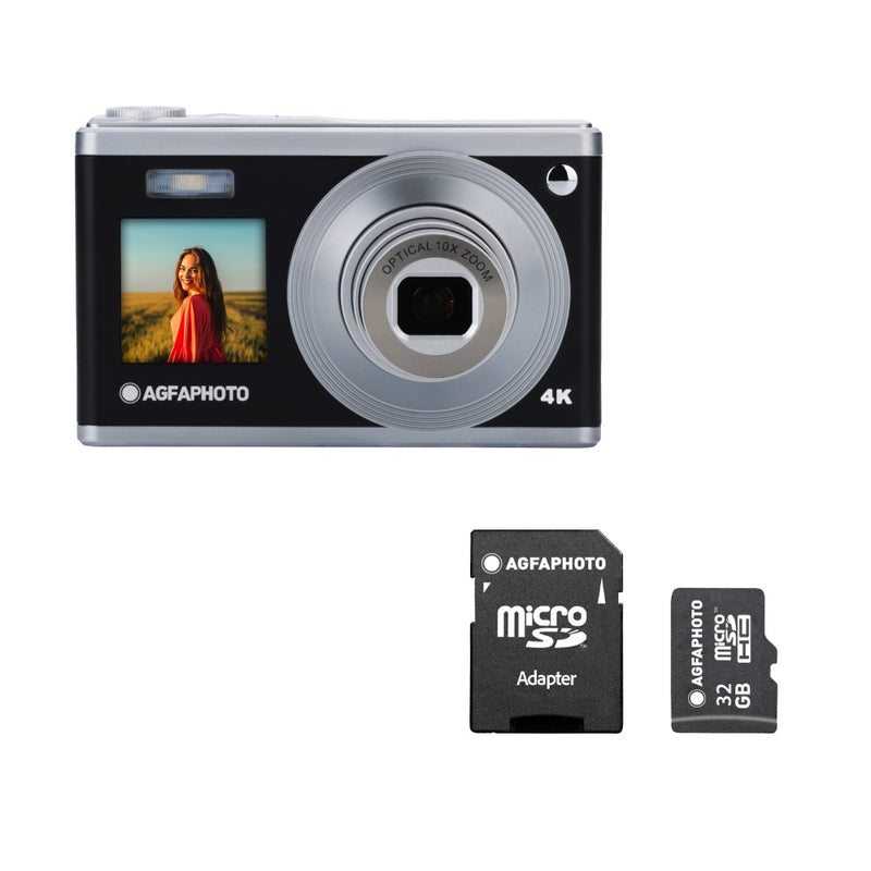 Compact Digital Camera - Realishot DC9200 - Black - Free 32GB Micro SD Card - Agfaphoto