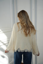 Jersey Bordado Charlie - Crema