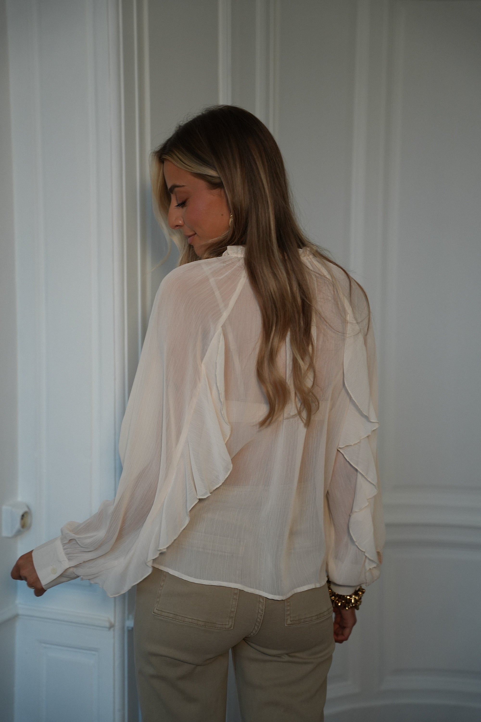 Blouse Fluide Talina - Crème
