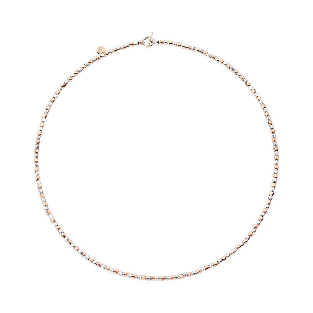 Collier Mini Granelli - Or Rose 9K & Argent