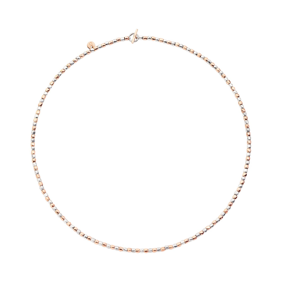 Collier Mini Granelli - Or Rose 9K & Argent