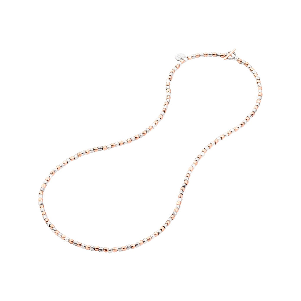 Collier Mini Granelli - Or Rose 9K & Argent