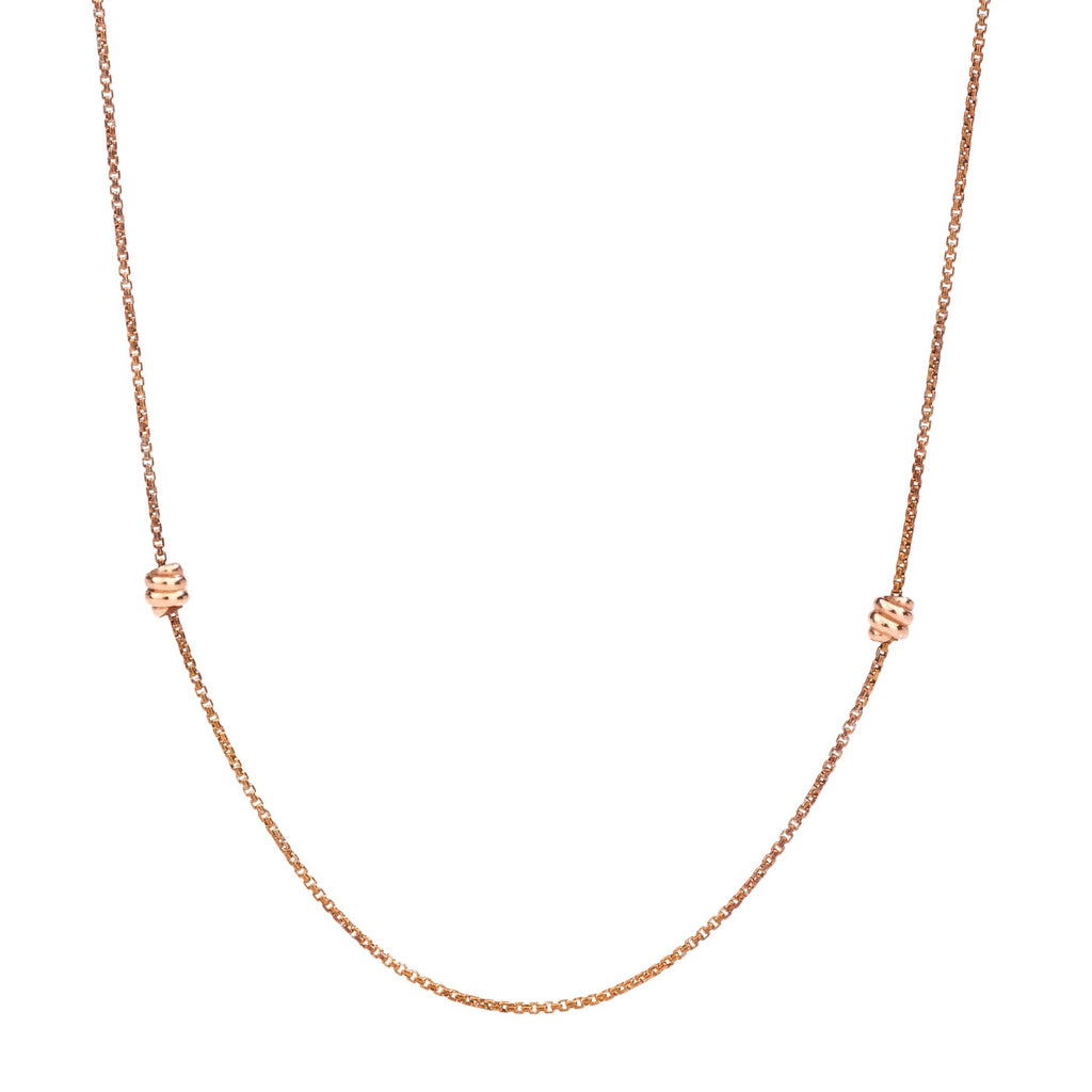 Nodo Sautoir Necklace - 9K Rose Gold