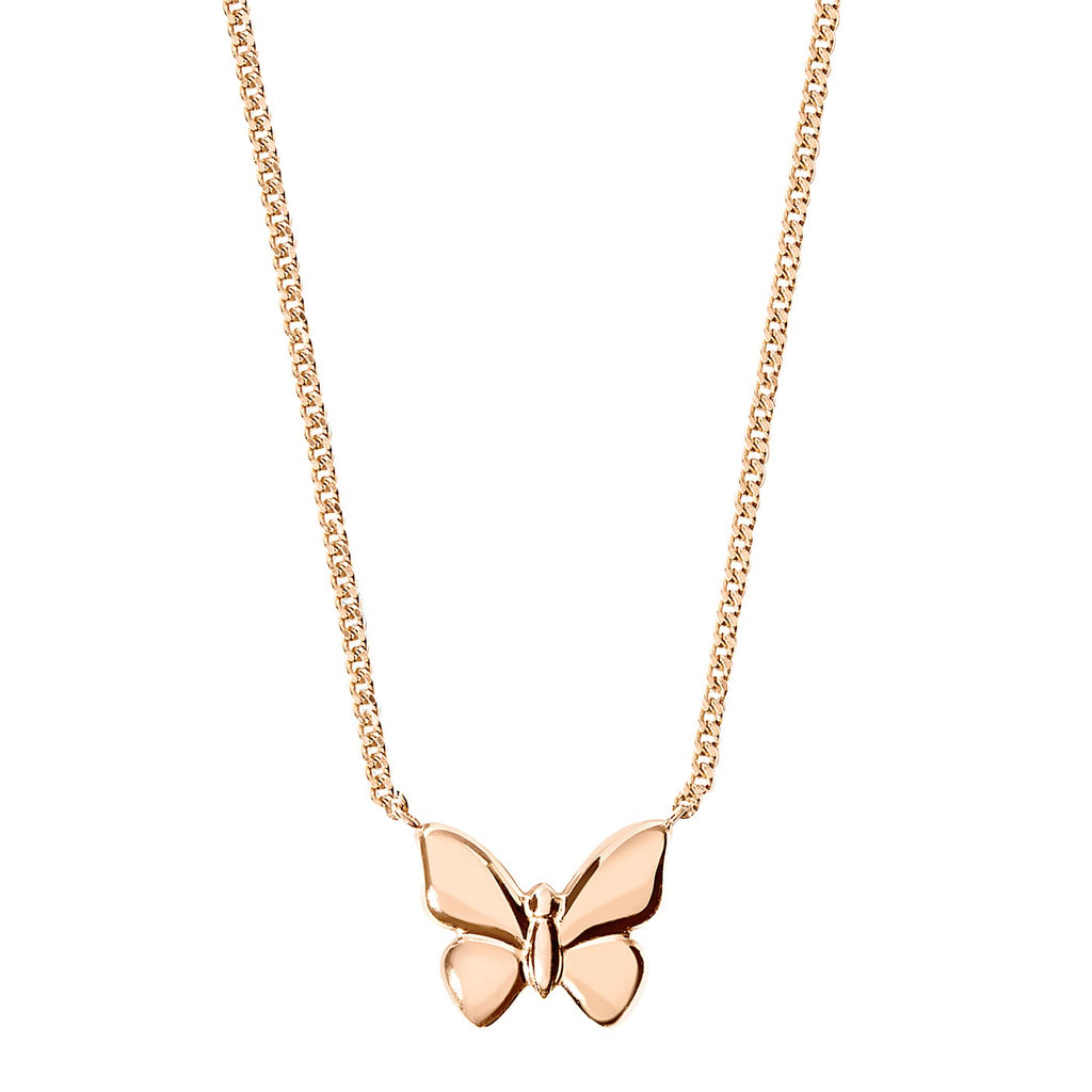 Collar Mariposa - Oro rosa de 9K