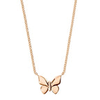 Collar Mariposa - Oro rosa de 9K
