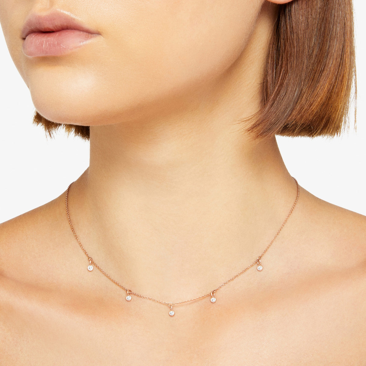 Collier Essentials - Or Rose 9K
