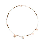 Moon & Sun Necklace - 9K Rose Gold & Diamonds
