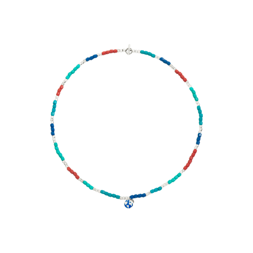 Collier Tenaka - Red Blue Turquoise