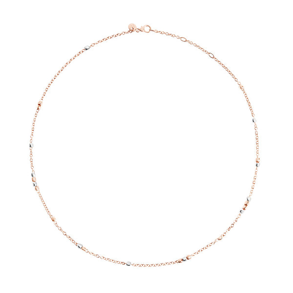 Collier Mini Granelli - Or Rose 9K & Argent