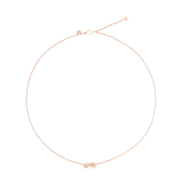 Collier Étoile filante - Or Rose 9K & Diamants