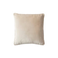 Cushion - Beige Beaded Border Velvet