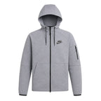 Nike Sportswear Tech Essentials herensweatshirt met rits en capuchon - Grijs, Zwart