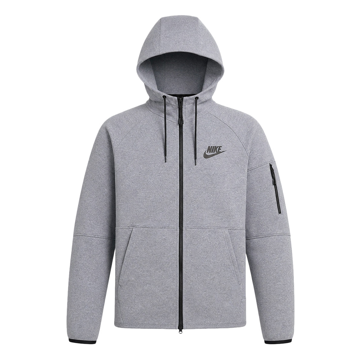 Nike Sportswear Tech Essentials herensweatshirt met rits en capuchon - Grijs, Zwart