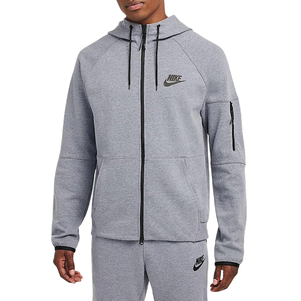 Nike Sportswear Tech Essentials herensweatshirt met rits en capuchon - Grijs, Zwart