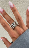 Bold Static Laced Ring